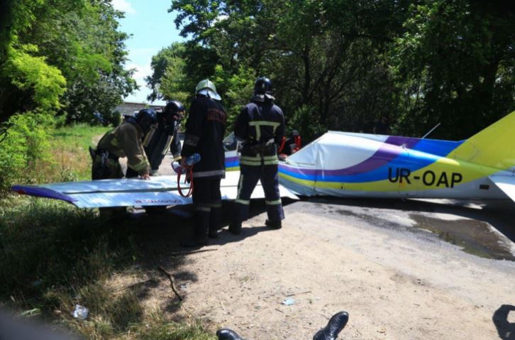 В Одессе упал самолет, сделанный на местном предприятии – есть жертвы