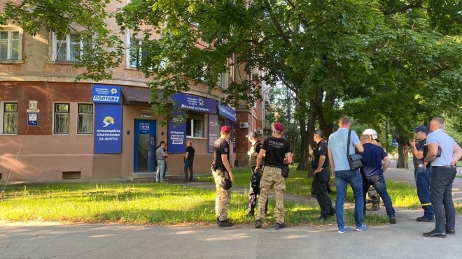 Полиция не нашла виновника взрыва в офисе ОПЗЖ