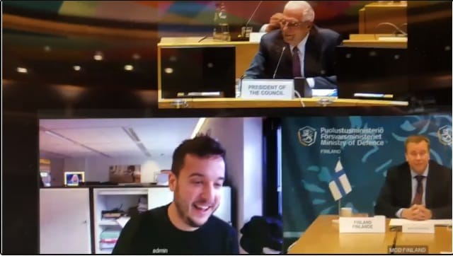Секретную видеоконференцию министров обороны ЕС прервал журналист, подобравший код доступа